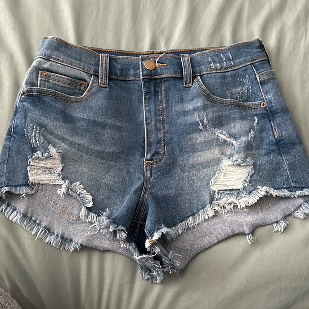 Denim shorts